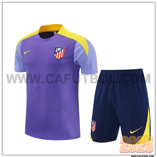 Camiseta Entrenamiento Atletico Madrid Violeta/Amarillo 2025 2026