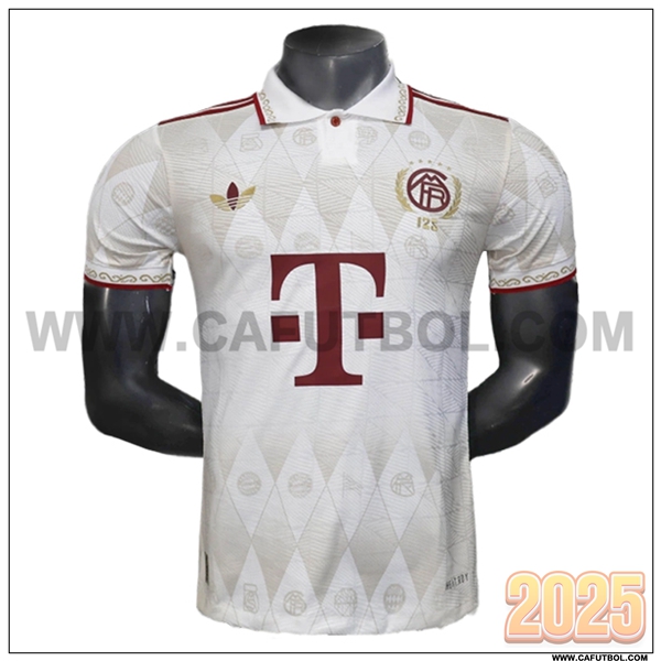 Camiseta Polo Bayern Munich Beige/Rojo 2025 2026
