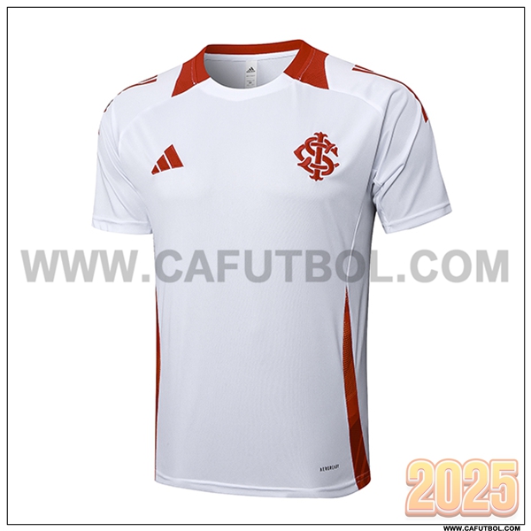 Camiseta Entrenamiento Internacional Blanco/Rojo 2025 2026