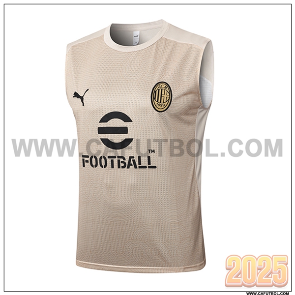 Chalecos De Futbol AC Milan Beige 2025 2026