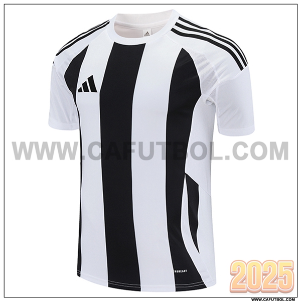 Camiseta Entrenamiento Adidas Blanco/Negro 2025 2026