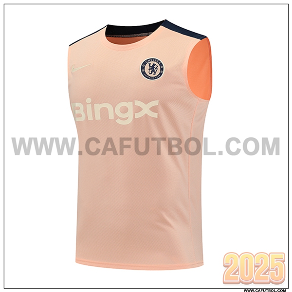 Camiseta Entrenamiento sin mangas FC Chelsea Rosa 2025 2026