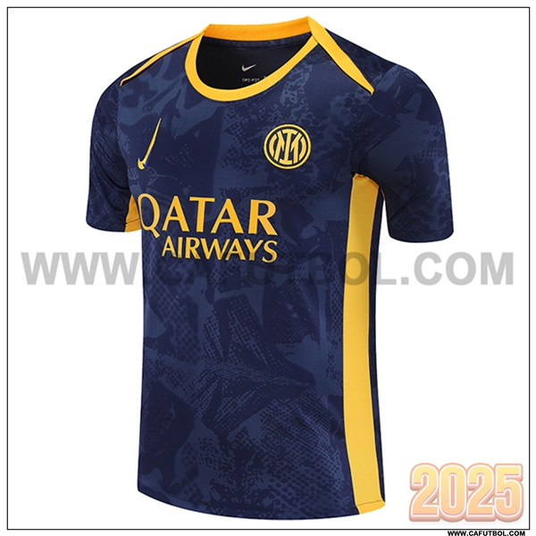 Camiseta Entrenamiento Inter Milan Azul/Jaun 2025 2026