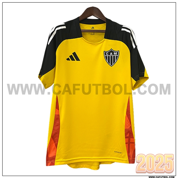 Camiseta Entrenamiento Atletico Mineiro Amarillo/Negro/Naranja 2025 2026