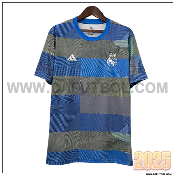 Camiseta Entrenamiento Real Madrid Azul/Verde 2025 2026