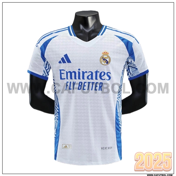 Camiseta Entrenamiento Real Madrid Blanco/Azul 2025 2026