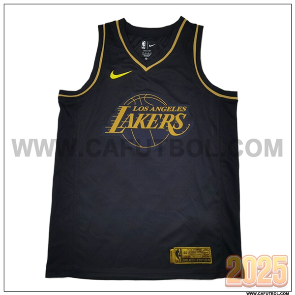 Camisetas NBA Los Angeles Lakers (CURRY #77) 2025/26 Negro/Amarillo