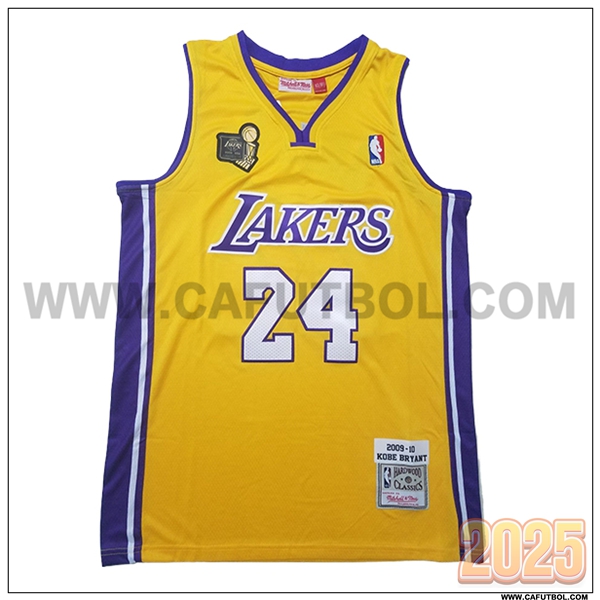 Camisetas NBA Los Angeles Lakers (BRYANT #24) 2025/26 Amarillo/Violeta