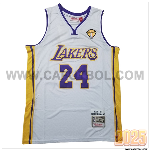 Camisetas NBA Los Angeles Lakers (BRYANT #24) 2025/26 Blanco/Amarillo/Violeta