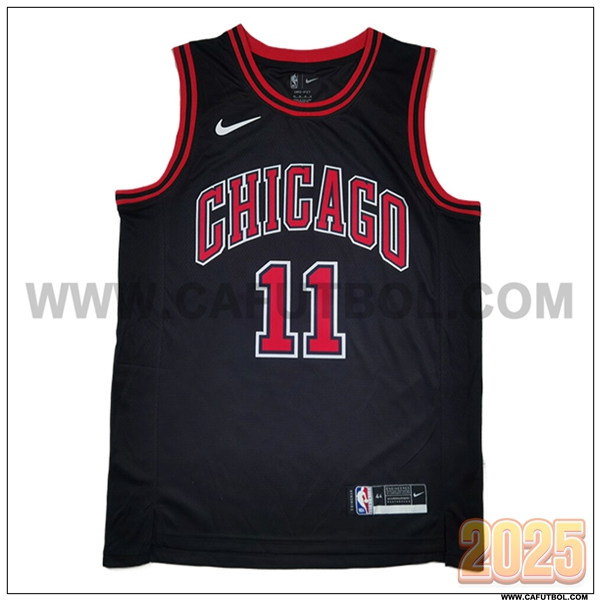 Camisetas NBA Chicago Bulls (DEROZAN #11) 2025/26 Negro/Rojo