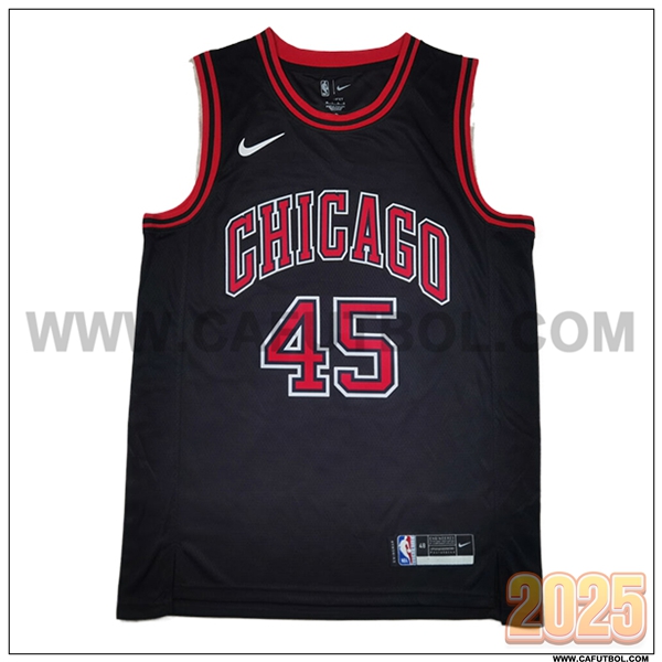 Camisetas NBA Chicago Bulls (JORDAN #45) 2025/26 Negro/Rojo