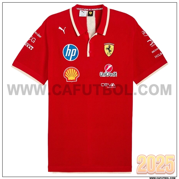 Polo Scuderia Ferrari F1 Team Rojo 2025 -03