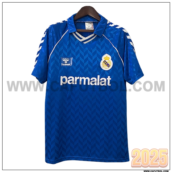 Segunda Camiseta de Real Madrid Retro Azul 1986/1988