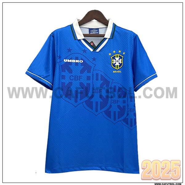 Segunda Camiseta de Brasil Retro Azul 1993/1994