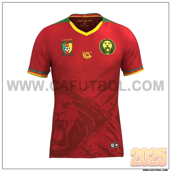 Nuevo Camiseta Equipo de Camerun Segunda Rojo 2025 2026