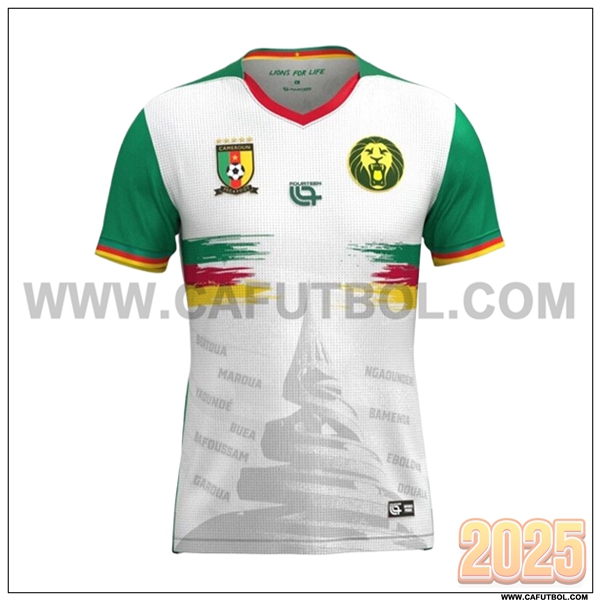 Nuevo Camiseta Equipo de Camerun Tercero Blanco/Verde 2025 2026