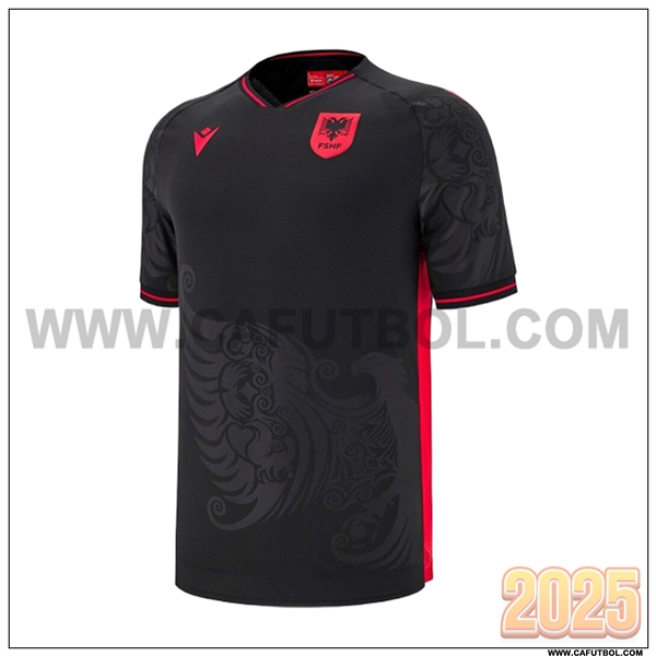 Nuevo Camiseta Equipo de Albania Tercero Negro 2025 2026