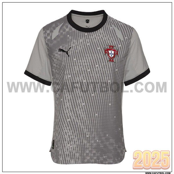 Nuevo Camiseta Equipo de Portero Portugal Gris 2025 2026