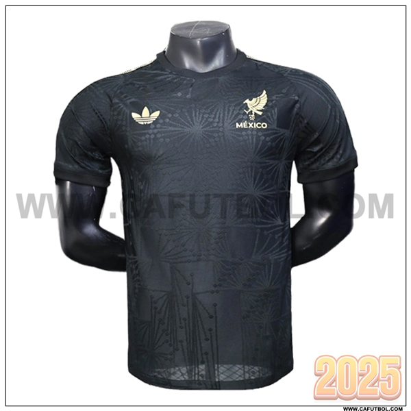 Camiseta Equipo de Mexico Negro Edicion Copa de Oro 2025 2026