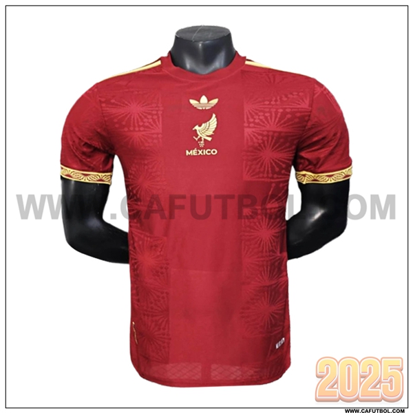 Camiseta Equipo de Mexico Rojo Edicion Copa de Oro 2025 2026