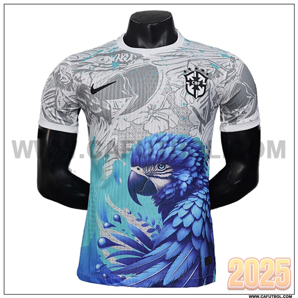 Camiseta Equipo de Brasil Blanco/Azul Edicion Especial 2025 2026
