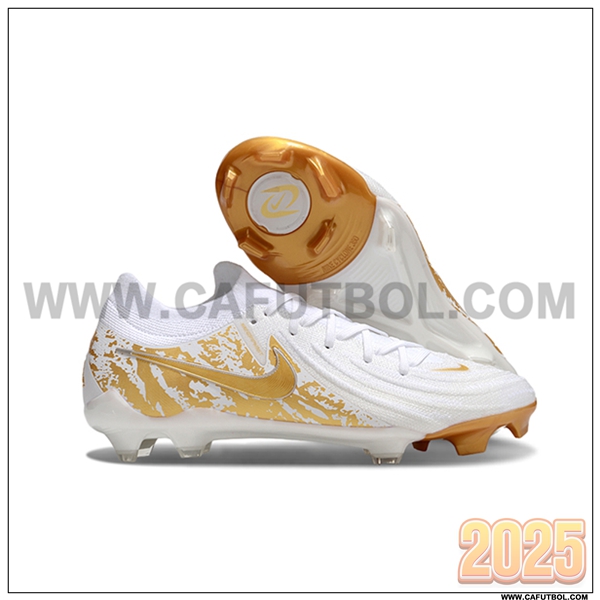Nike Botas De Fútbol Phantom Luna Elite NU FG Blanco/Amarillo -02