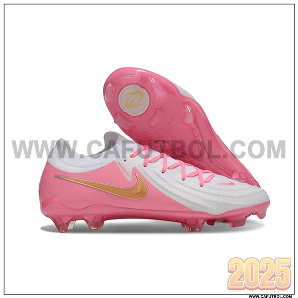 Nike Botas De Fútbol Phantom Luna Elite NU FG Blanco/Rosa -02
