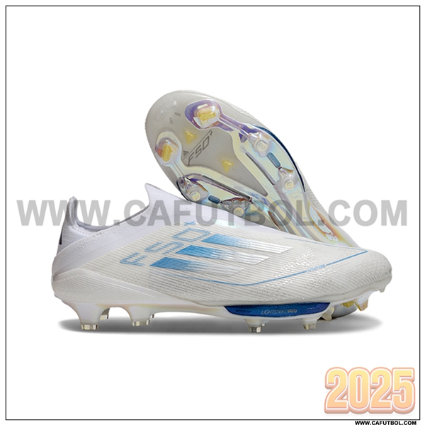 Adidas Botas De Fútbol F50+ FG Blanco/Azul