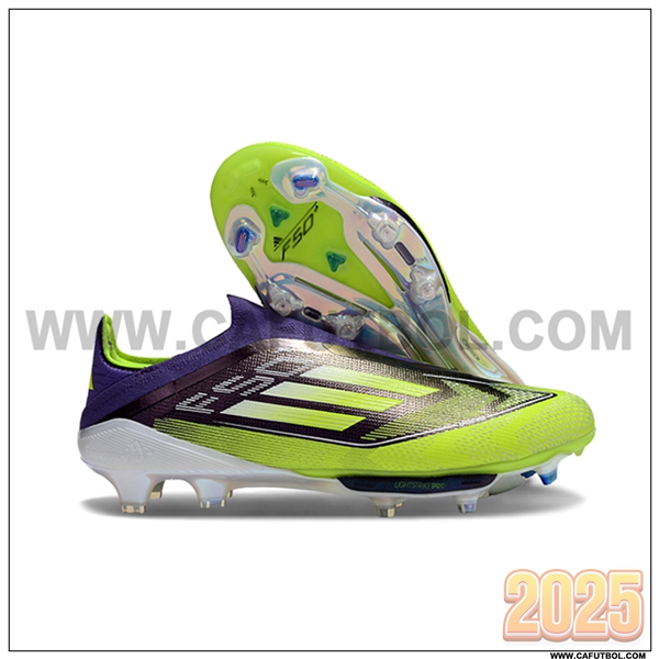 Adidas Botas De Fútbol F50+ FG Verde/Negro/Violeta