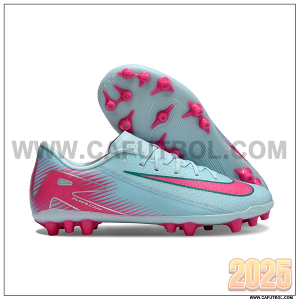 Nike Botas De Fútbol AIR ZOOM MERCURIAL VAPOR XVI ACADEMY X MBAPPE AG Azul/Rosa