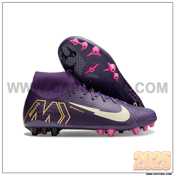 Nike Botas De Fútbol Mercurial Superfly 10 Academy Violeta/Beige