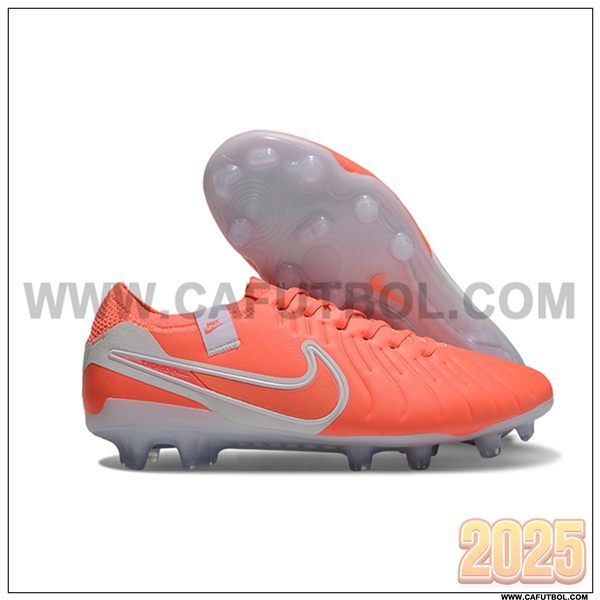Nike Botas De Fútbol Tiempo Legend X Elite FG Naranja/Gris