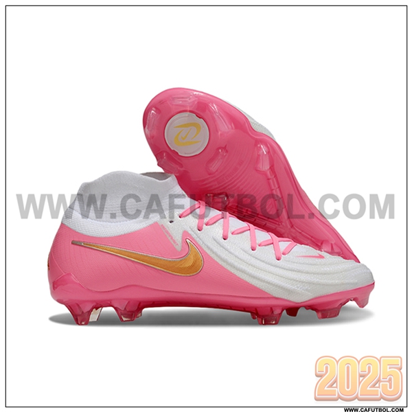 Nike Botas De Fútbol Phantom Luna Elite NU FG Blanco/Rosa
