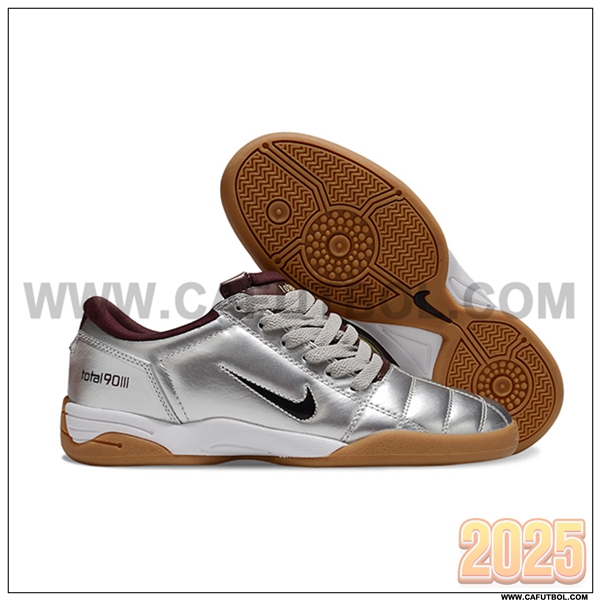 Nike Botas De Fútbol T90 IC Gris/Negro