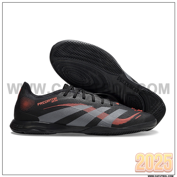 Adidas Botas De Fútbol PREDATOR 25 ELITE IC BOOTS Negro/Blanco/Rojo
