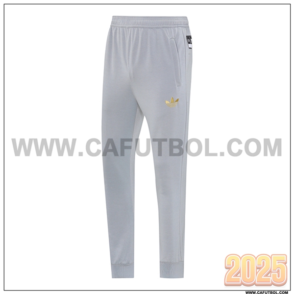 Pantalones Entrenamiento Manchester United Gris 2025 2026