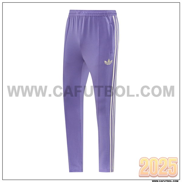 Pantalones Entrenamiento Real Madrid Pourpr/Beige 2025 2026
