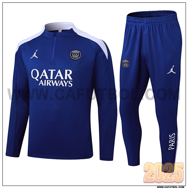 Chandal de Futbol PSG Azul/Blanco 2025 2026