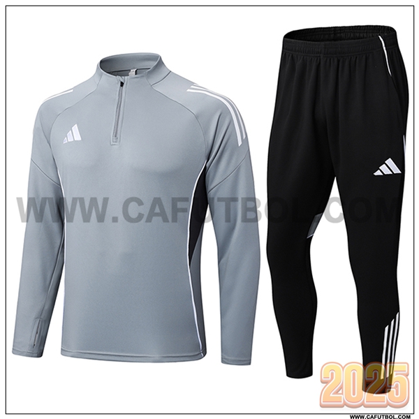 Chandal de Futbol Adidas Gris 2025 2026