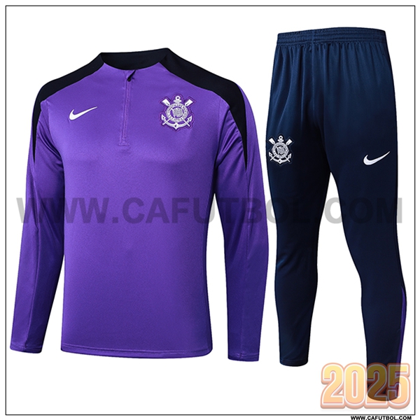 Chandal de Futbol Corinthians Violeta/Negro 2025 2026
