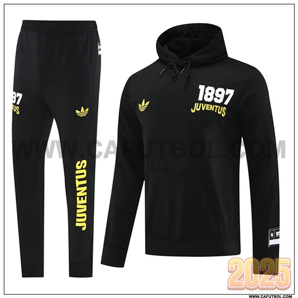 Chaqueta Con Capucha Chandal Juventus Negro 2025 2026