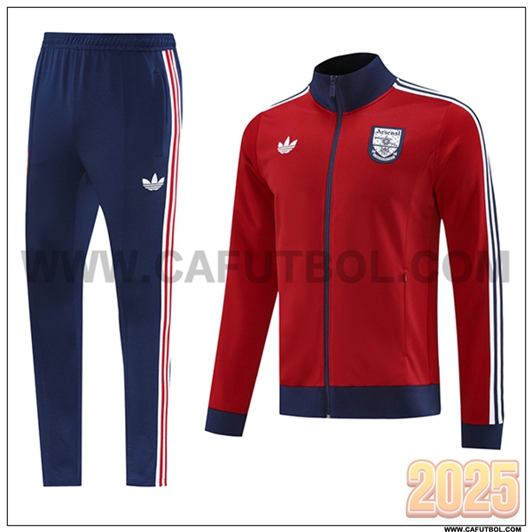 Chandal Chaquetas Futbol Arsenal Rojo/Azul 2025 2026