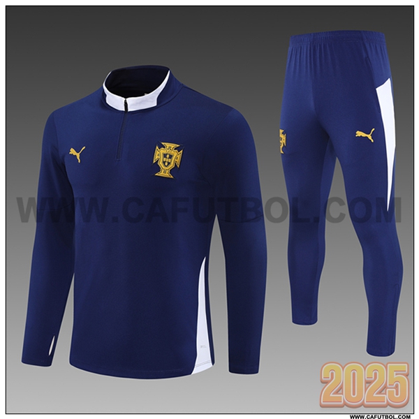 Chandal de Futbol Portugal Ninos azul real 2025 2026