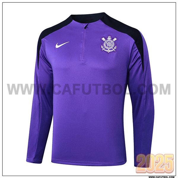 Sudadera Entrenamiento Corinthians Violeta/Negro 2025 2026