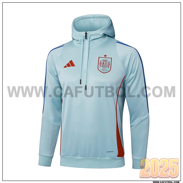 Sudadera Entrenamiento Capucha España Verde/Rojo 2025 2026