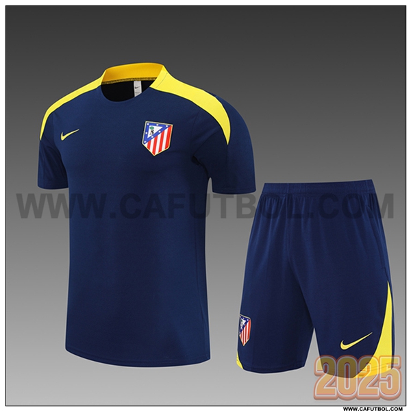 Camiseta Entrenamiento Atletico Madrid Ninos Azul/Amarillo 2025 2026