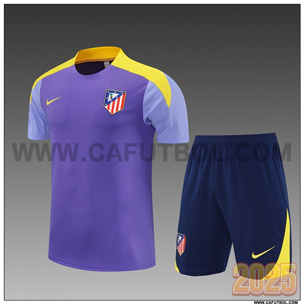 Camiseta Entrenamiento Atletico Madrid Ninos Violeta/Amarillo 2025 2026