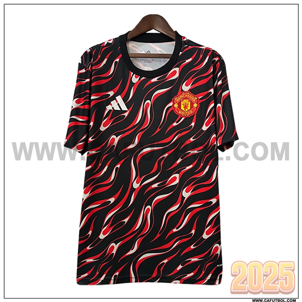 Camiseta Futbol Manchester United Rojo/Negro Edicion Especial 2025 2026