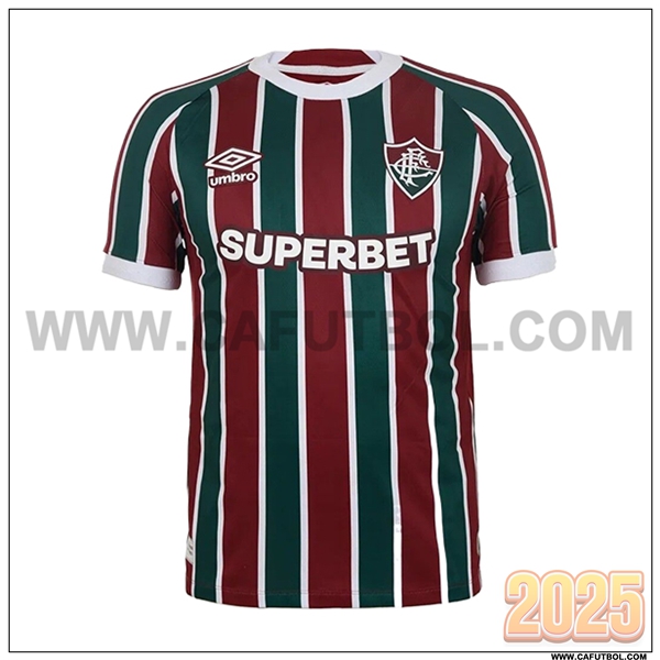 Nuevo Camiseta de Fluminense Primera Rojo/Verde/Blanco 2025 2026