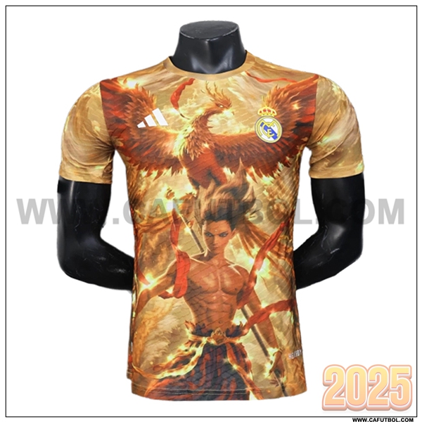 Camiseta Futbol Real Madrid Naranja Edicion Especial 2025 2026